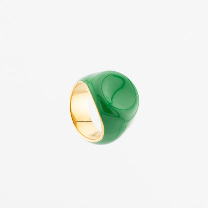 Green Enamel Ring