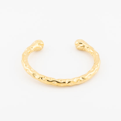 hammered bangle cuff for women gold jewelry