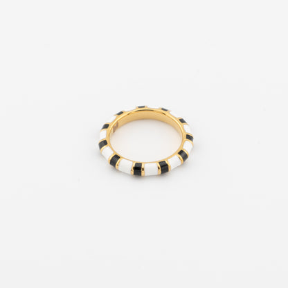 Black & White Enamel Ring